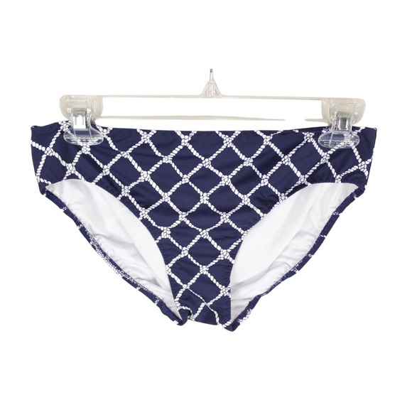 Lands' End Underwire Bikini Swimsuit 34B/36A Bottoms size S‎ Navy Twist Front - Picture 7 of 16